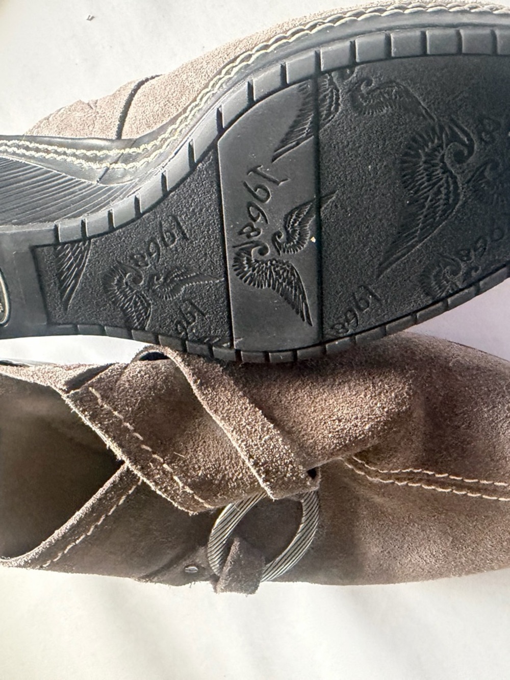 Dr. Scholl's Brown Suede Slip-On Shoes